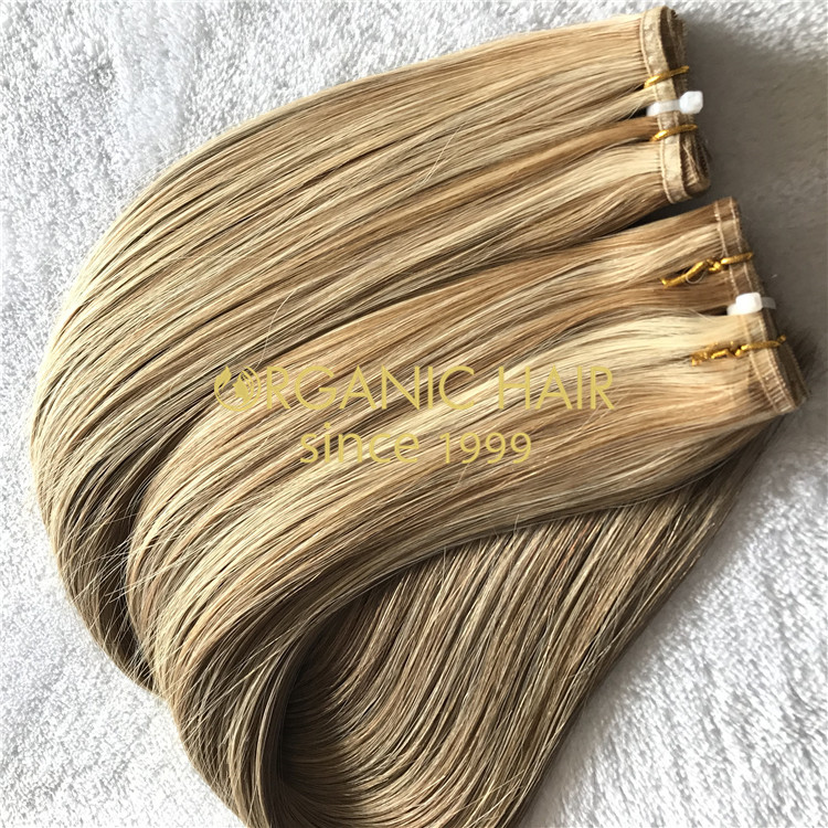 Full cuticle lace flat wefts hair extensions H178